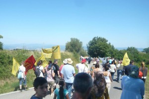 Immagine della manifestazione del 28 giugno contro la geotermia